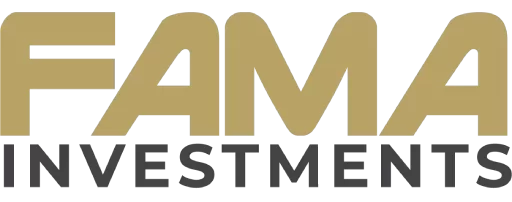 Fama Logo in gold and black
