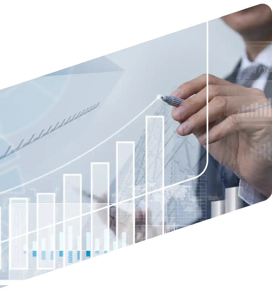 Visual of investment growth concept in Dubai real estate market through data-driven strategies