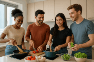 Bleachers in kitchens 